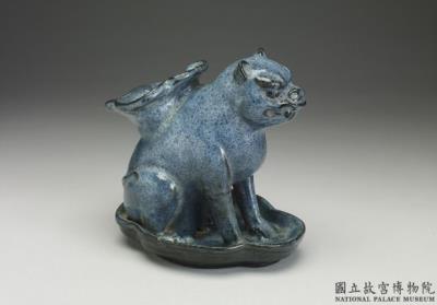 图片[2]-Dog-shaped planter, Shiwan ware, jun glaze-China Archive